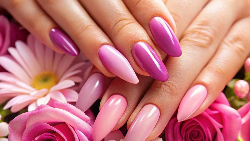 French tip nails and soft glam makeup 2026